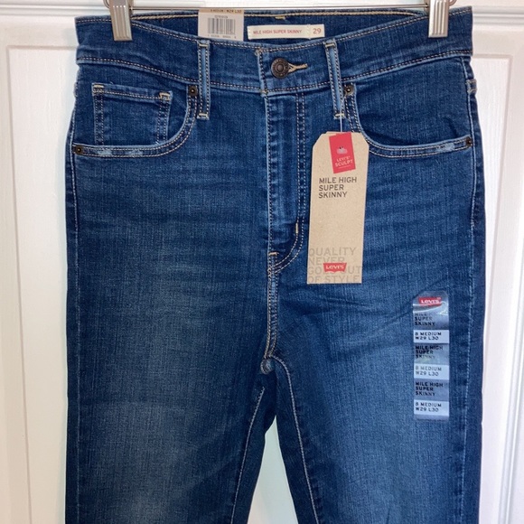 NWT Levi's Mile High Super Skinny Jeans MSRP $70 - Picture 7 of 10